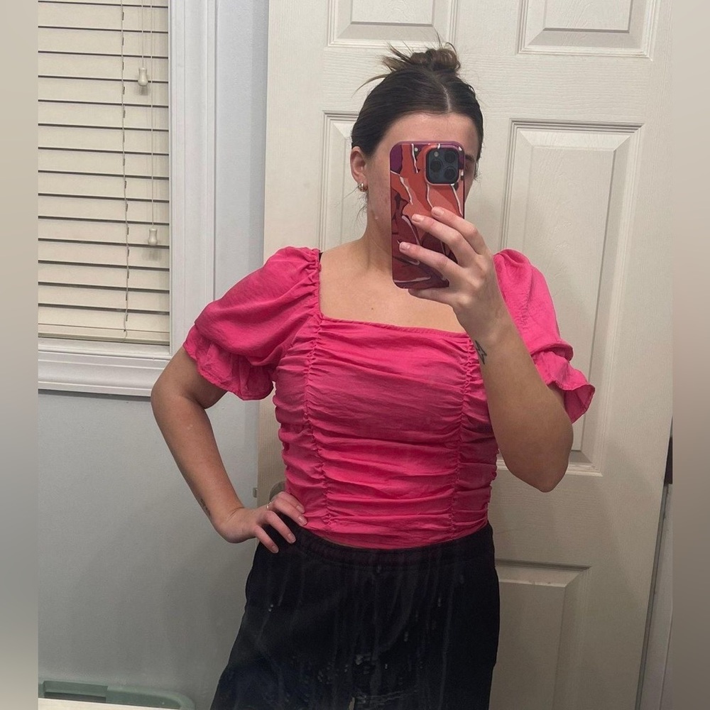 Pink Crop Top